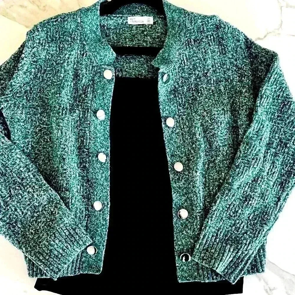 89th + Madison  Women's Open Cardigan Size Medium